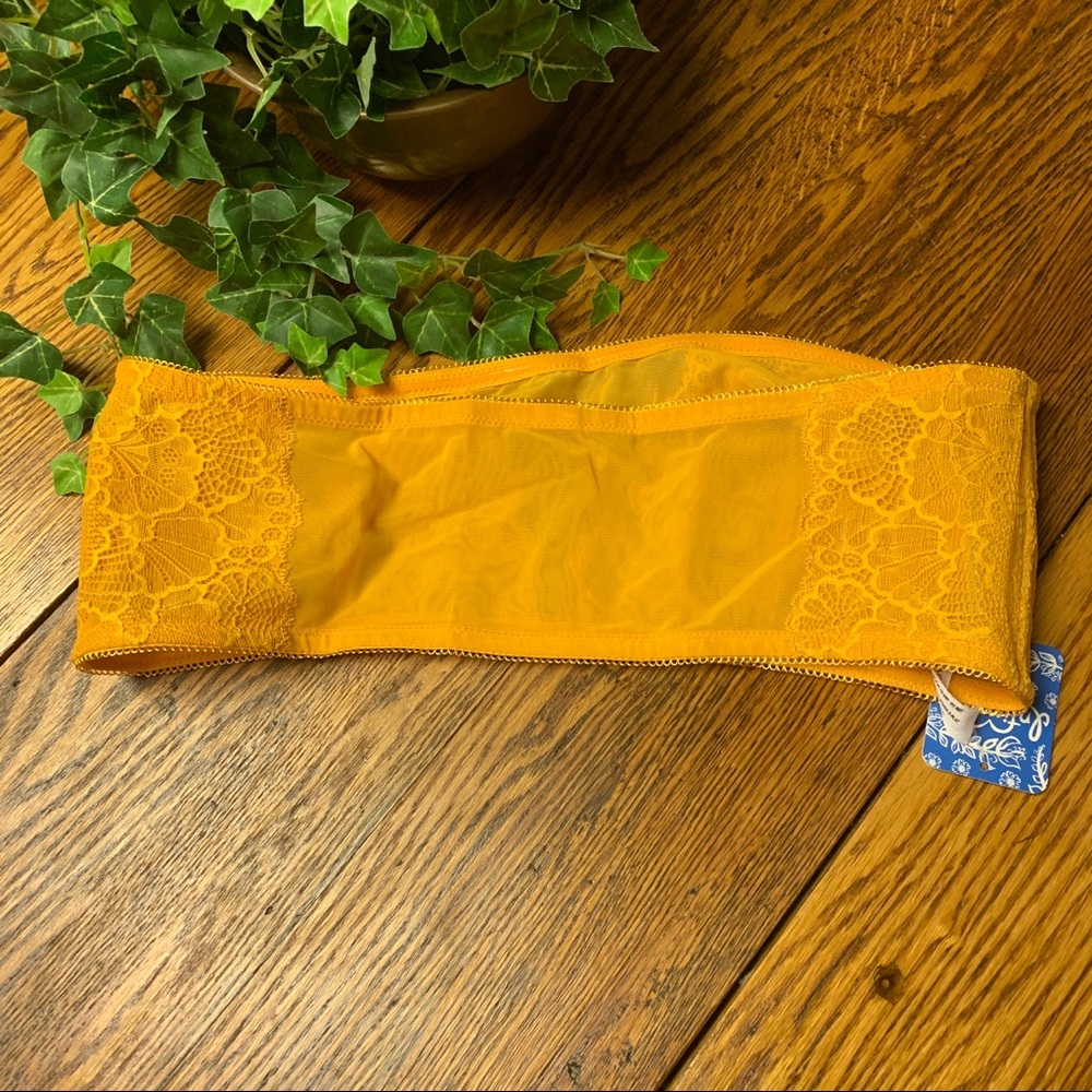 Intimately Free People Yellow Lace Bandeau NWT - Picture 6 of 6